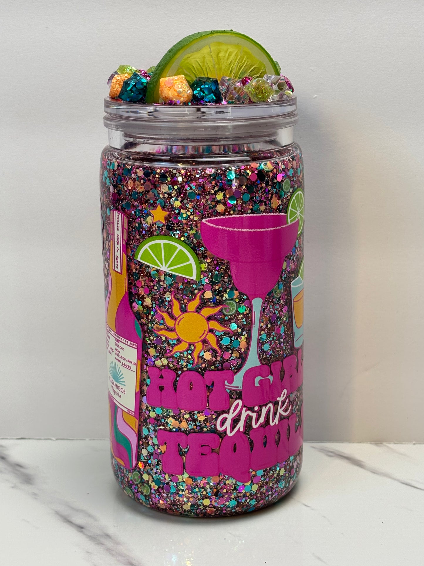 Tequila sunshine snow globe