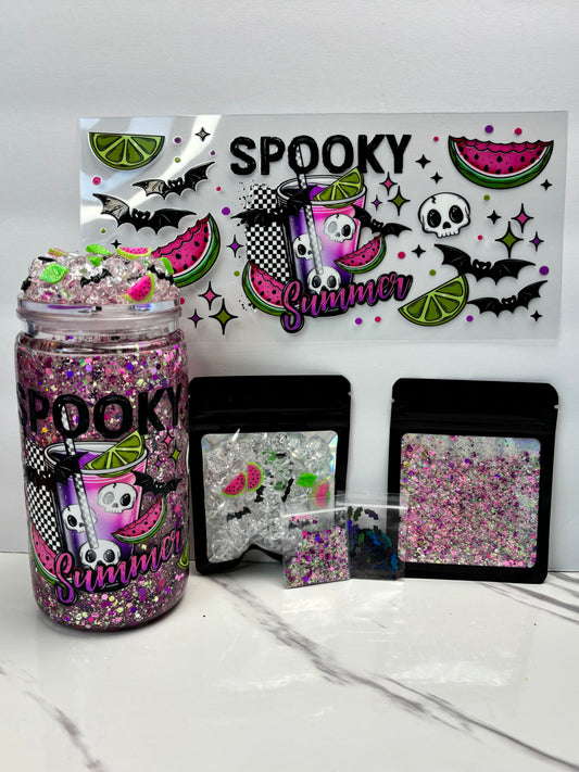 Spooky Summer snow globe kit.