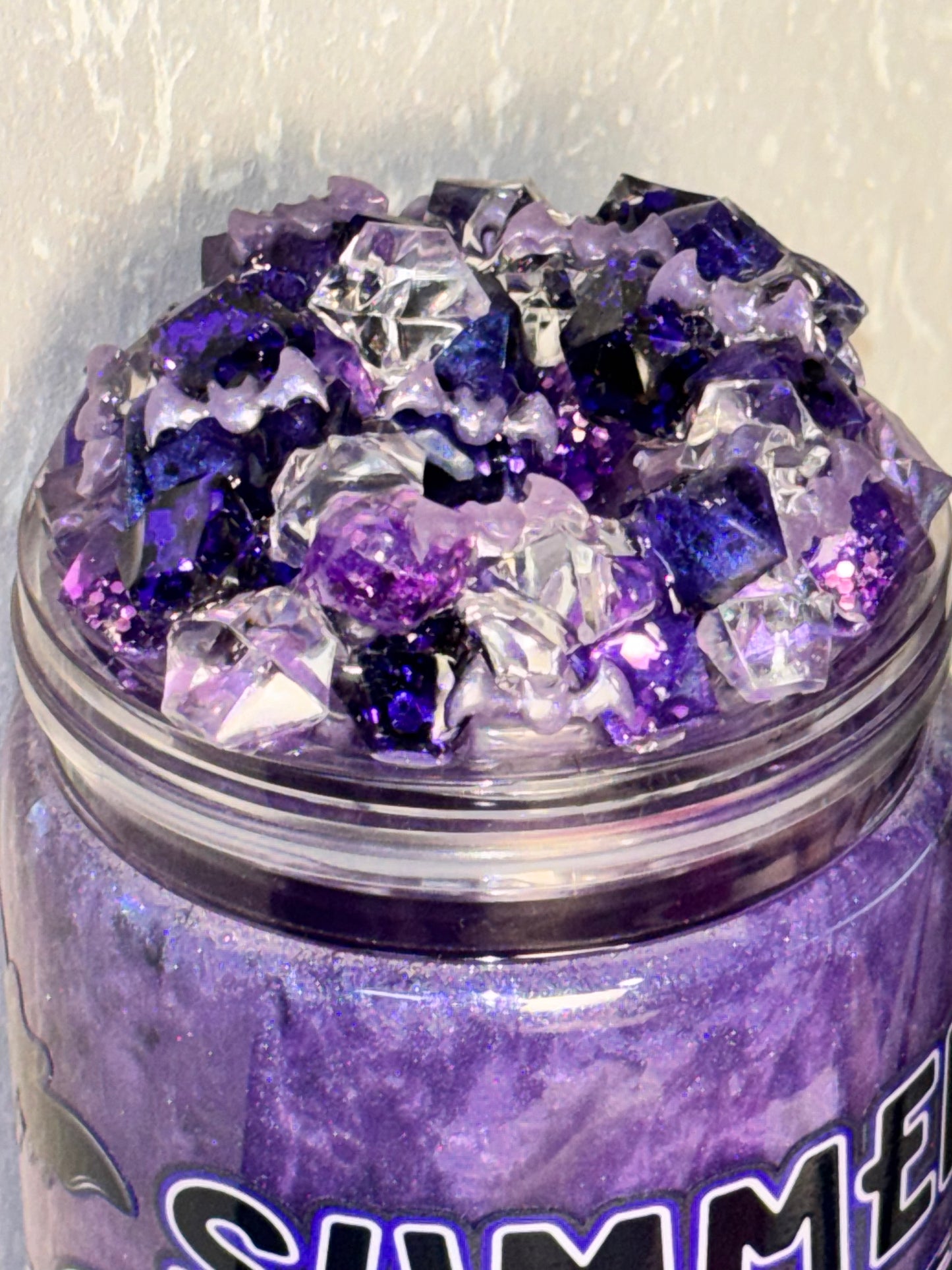 Summer essentials mica swirl snow globe cup