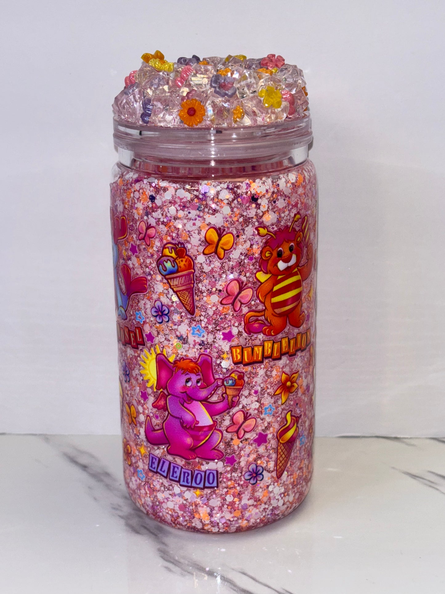 Fairy animals snow globe cup