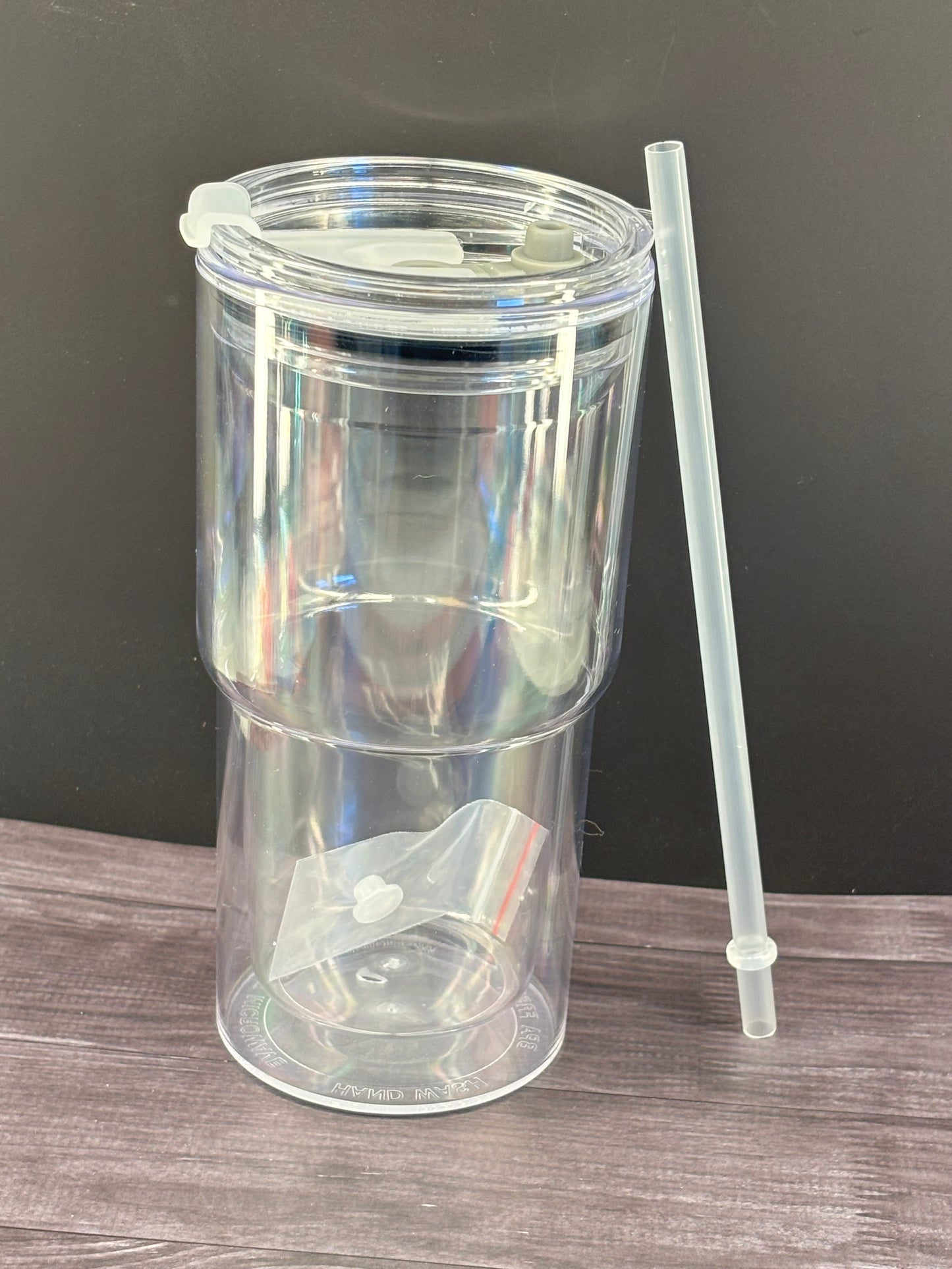 18oz curved snow globe blank