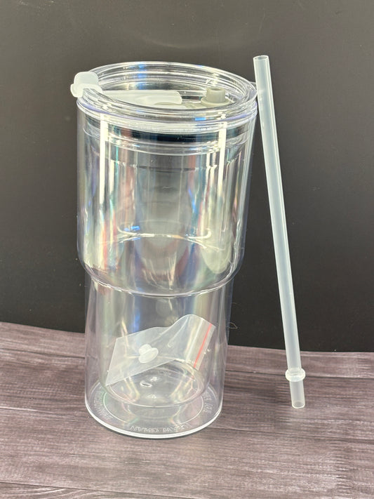 40oz snow globe cup blank