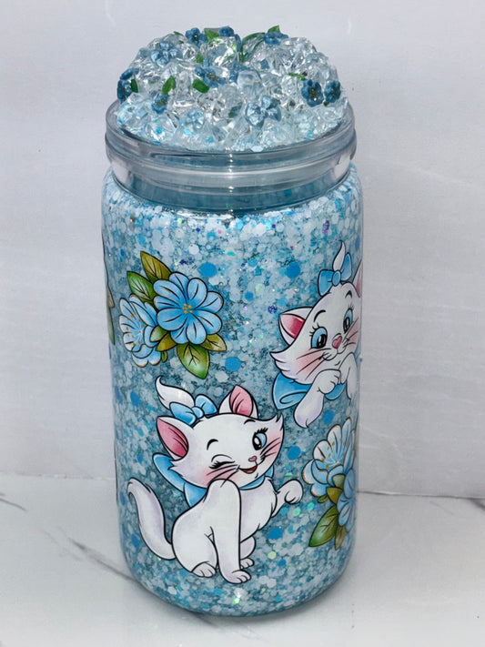 Parisian beauty snow globe cup