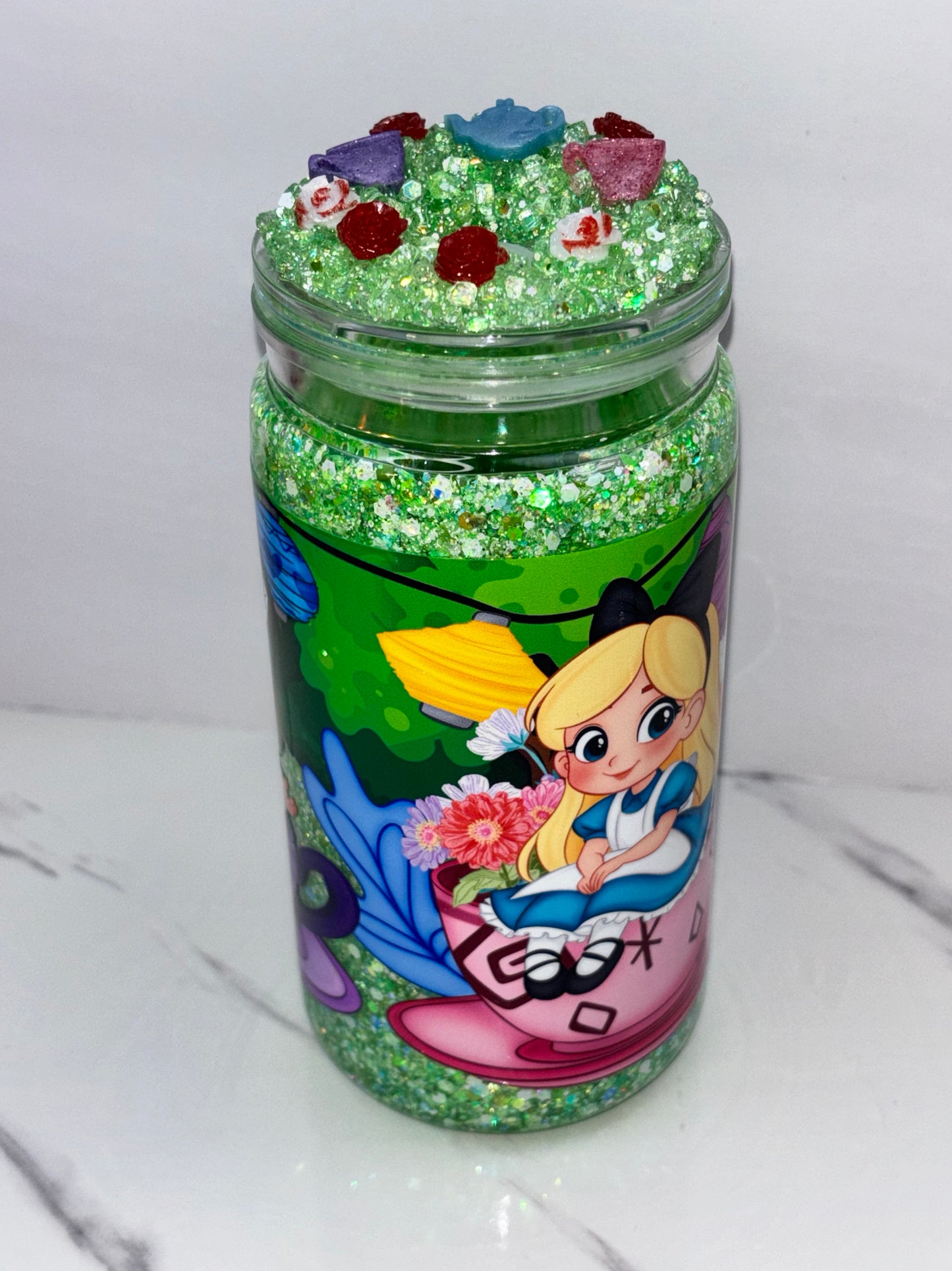 Silly Tea Party Snow Globe cup