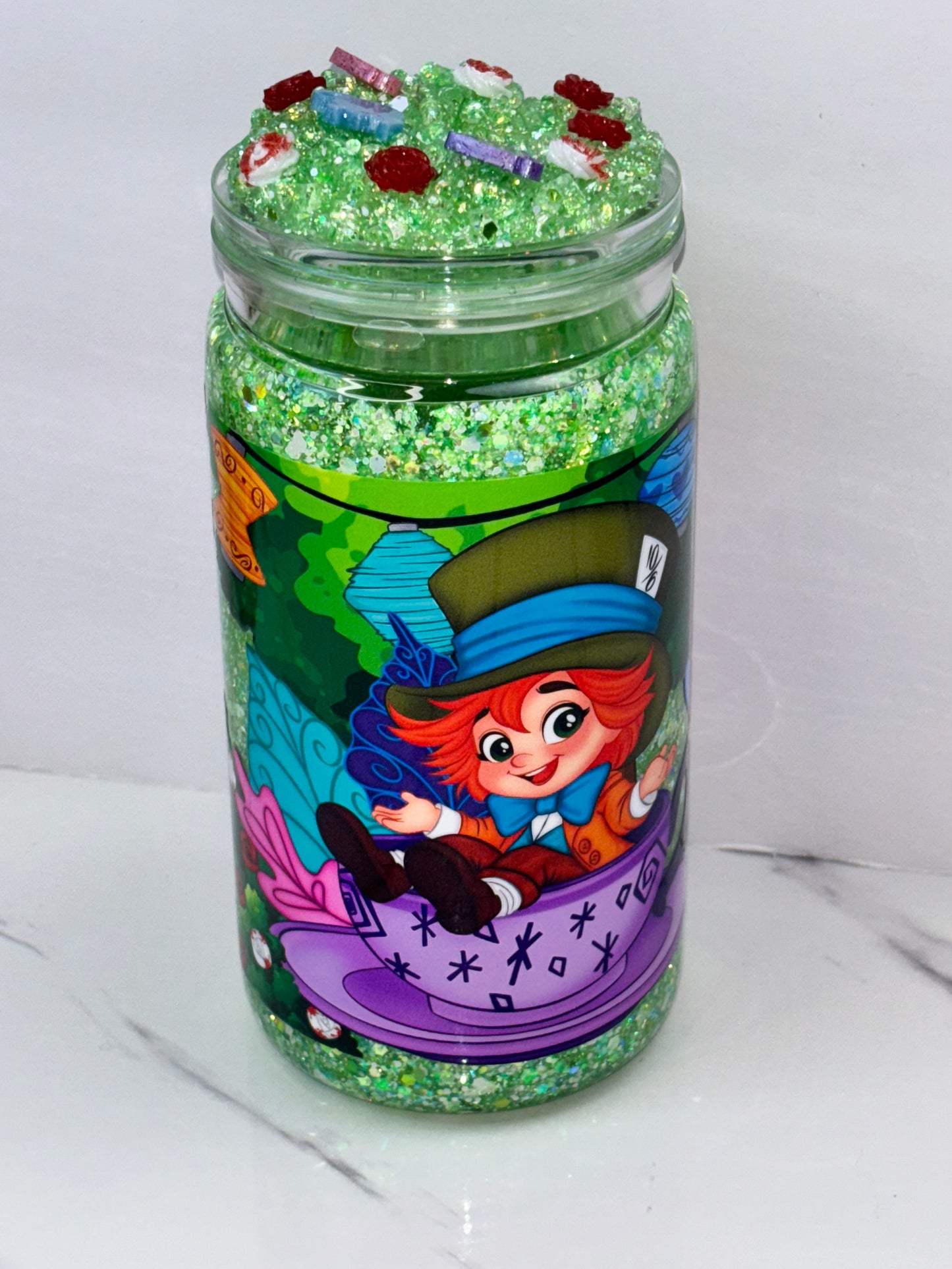 Silly Tea Party Snow Globe cup