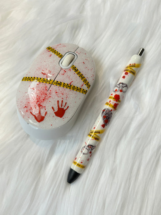 Crime scene wireless mouse set