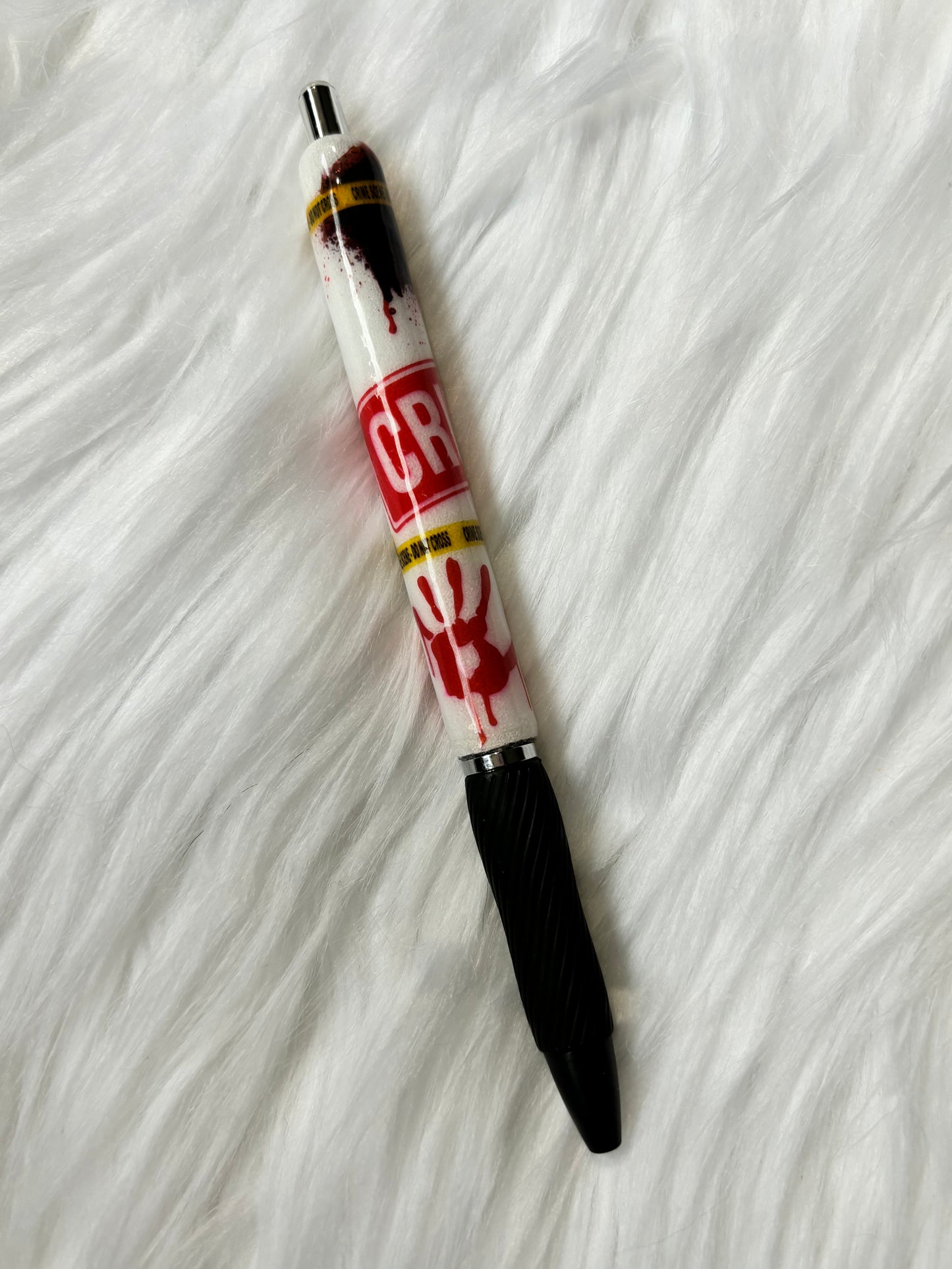 Crime gel pen