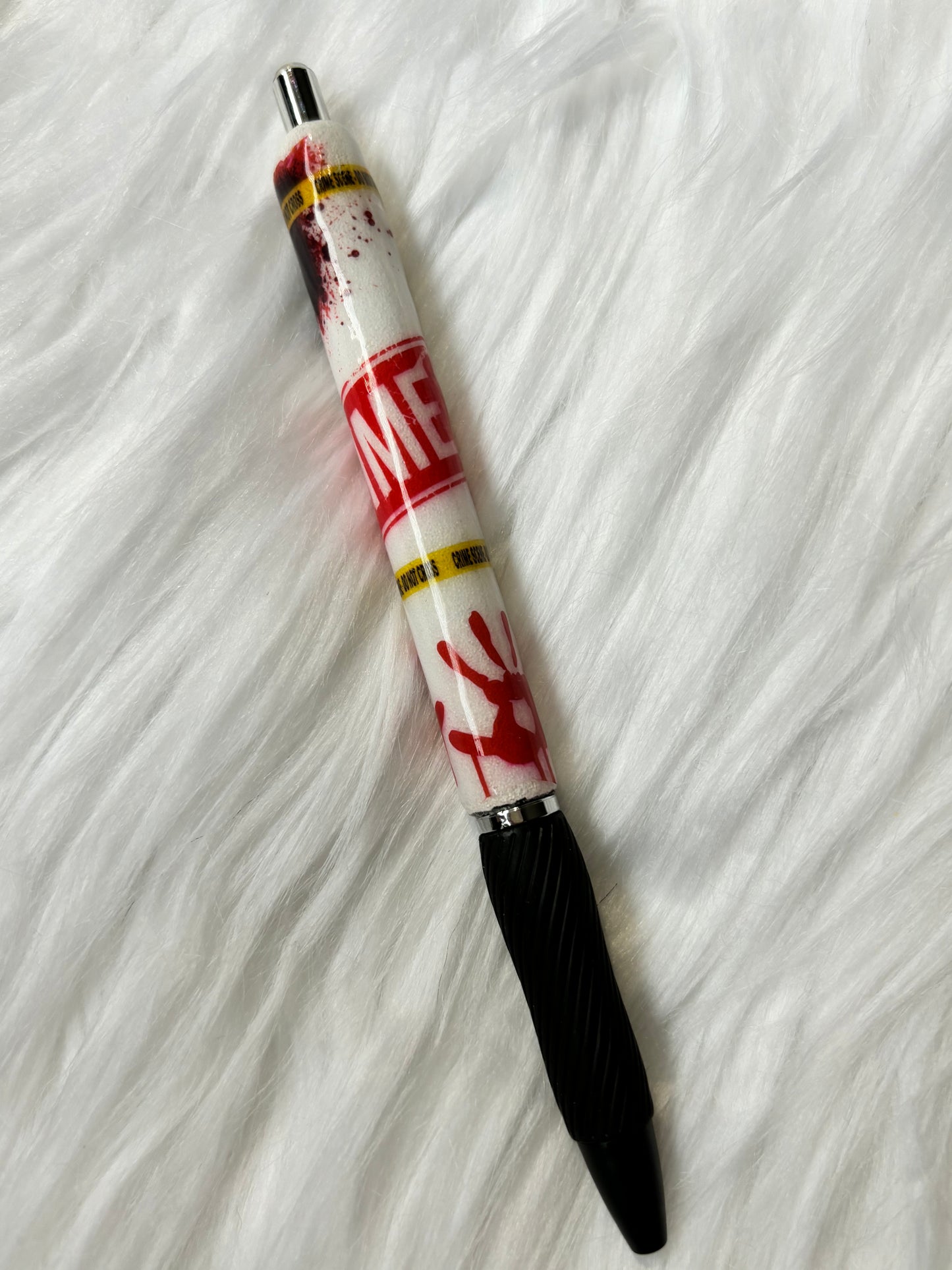 Crime gel pen