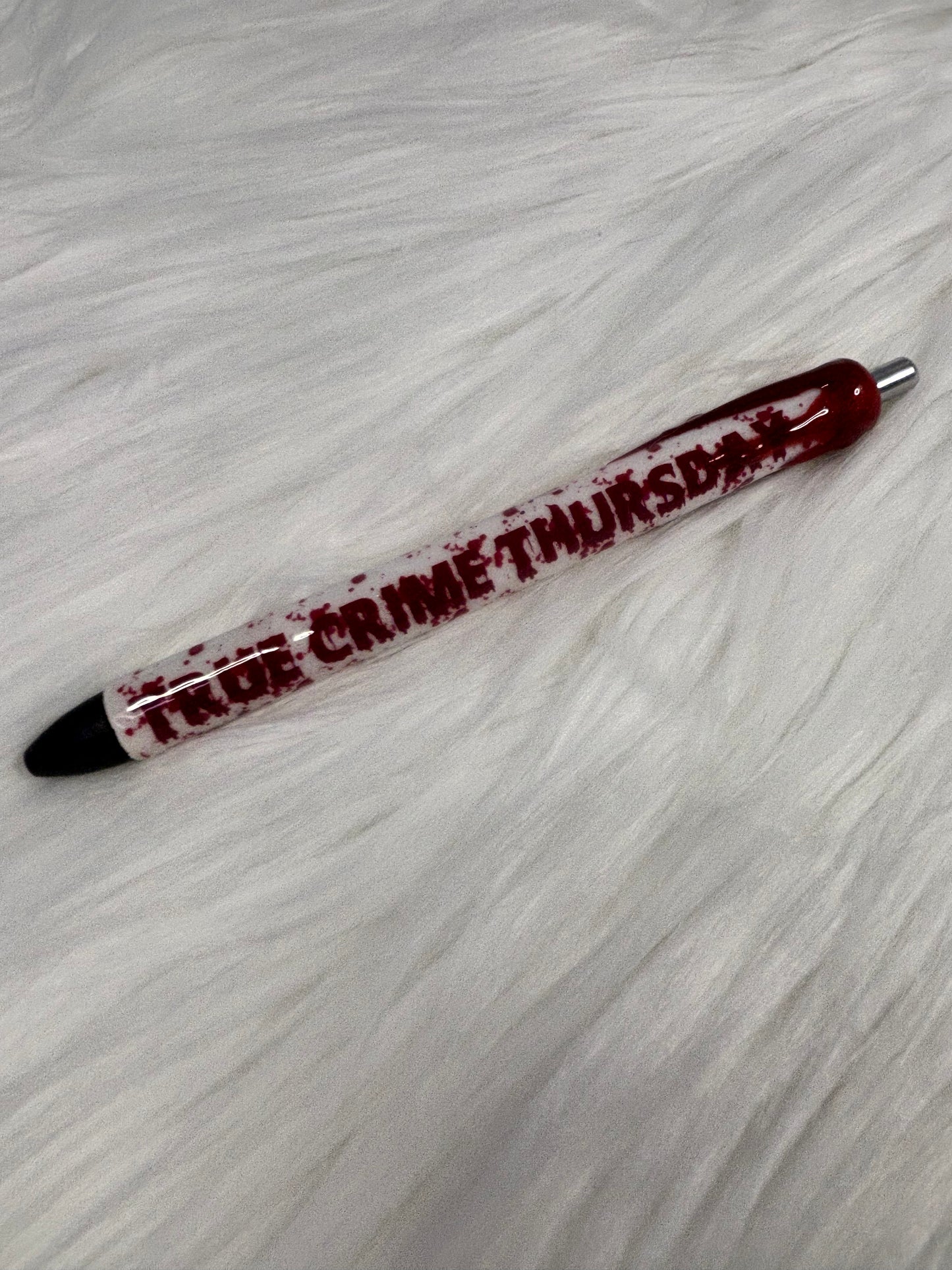Horror days of week glitter gel pens. 7 pens.