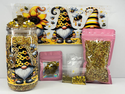 Gnomes and honeybees crystal snow globe kit