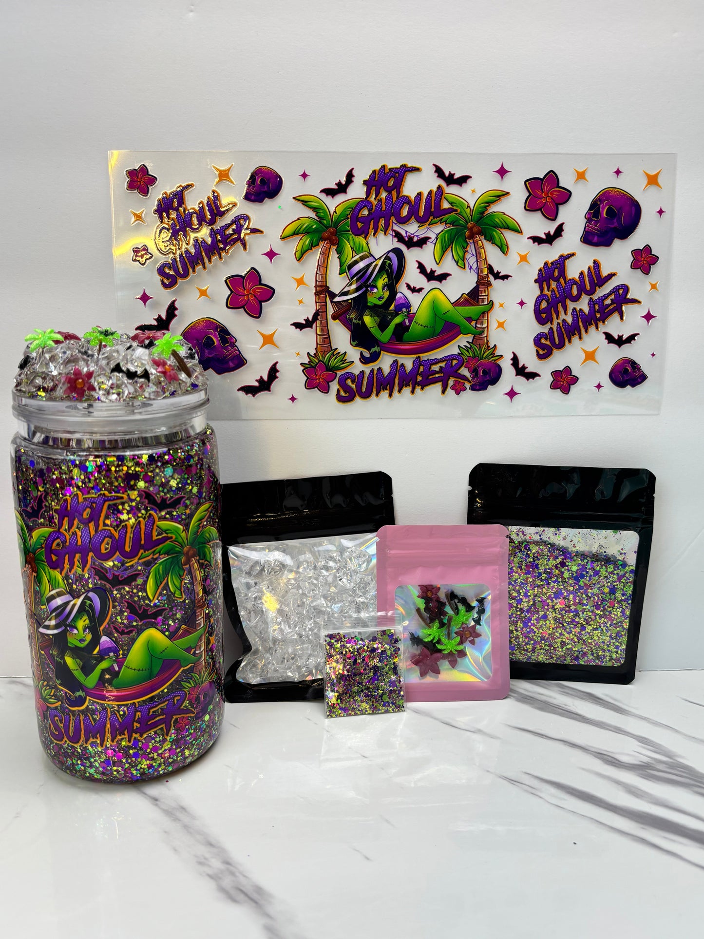 Hot Ghoul Summer snow globe kit
