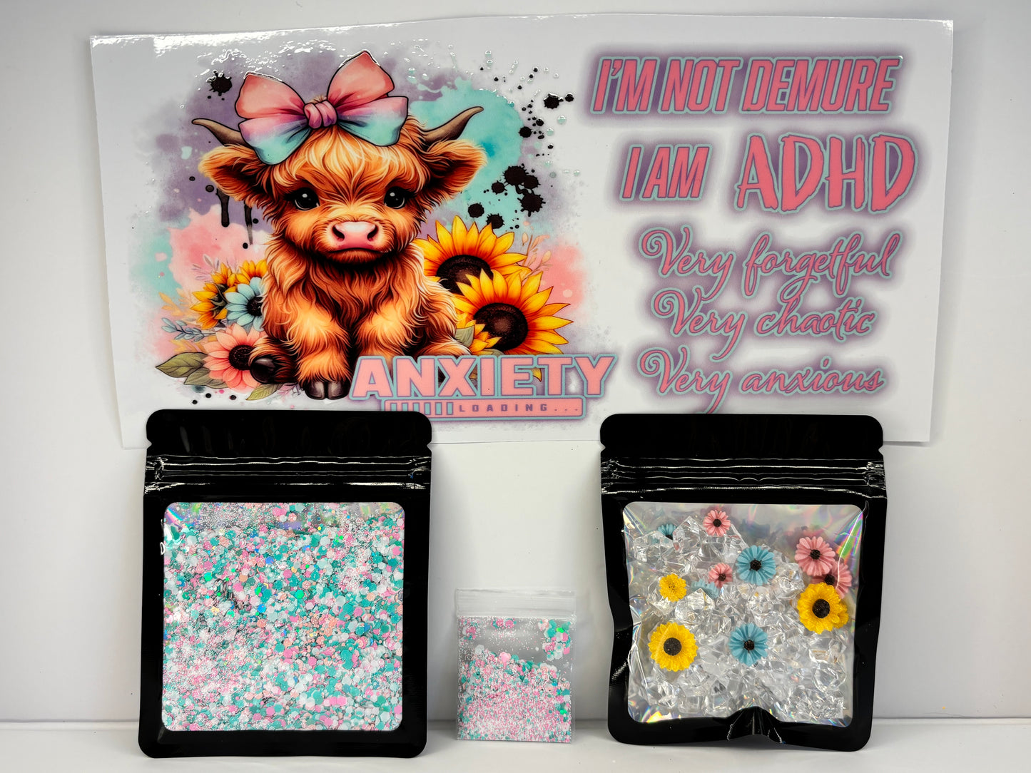 Anxiety loading snow globe kit