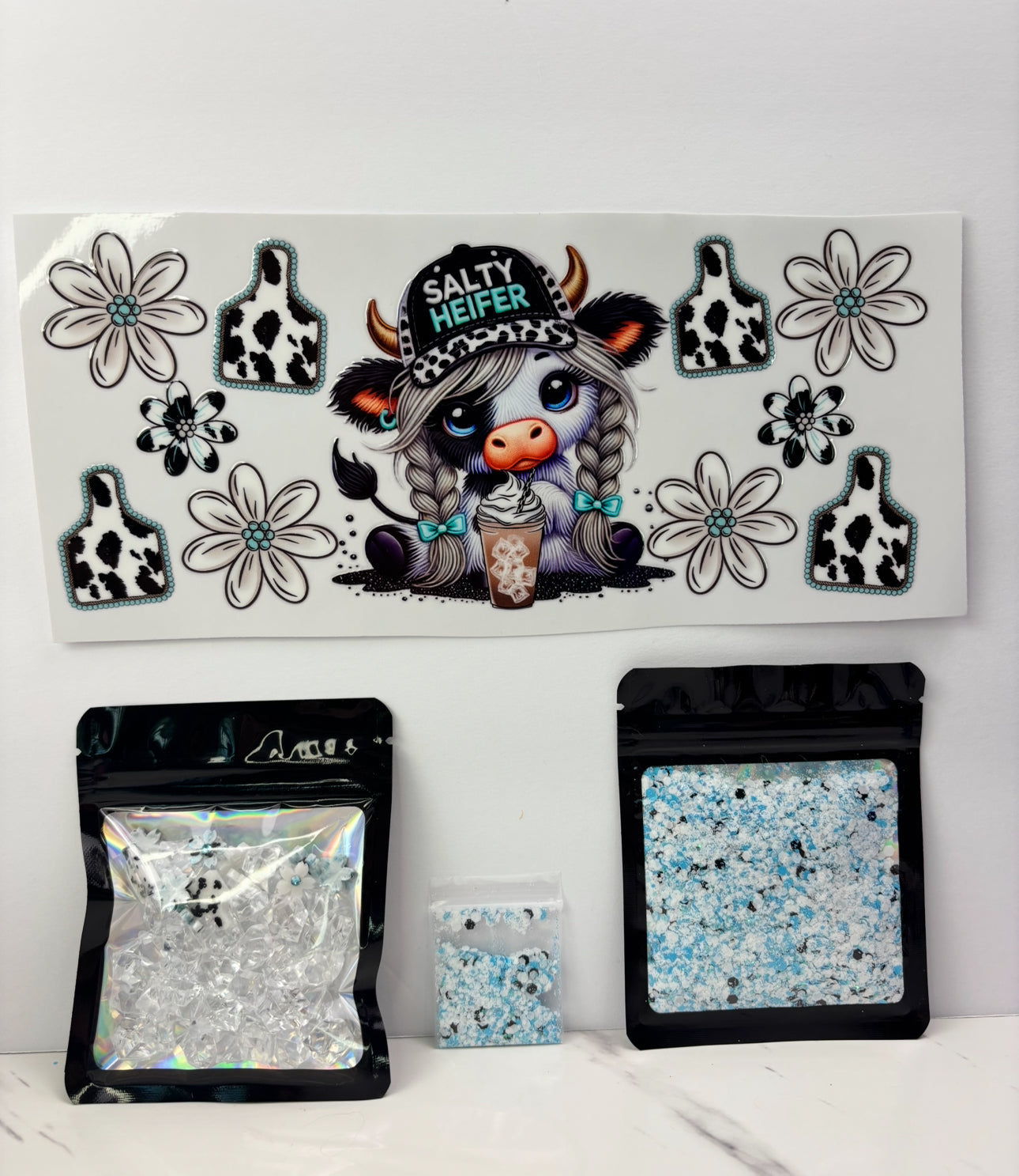 Salty heifer, snow globe kit