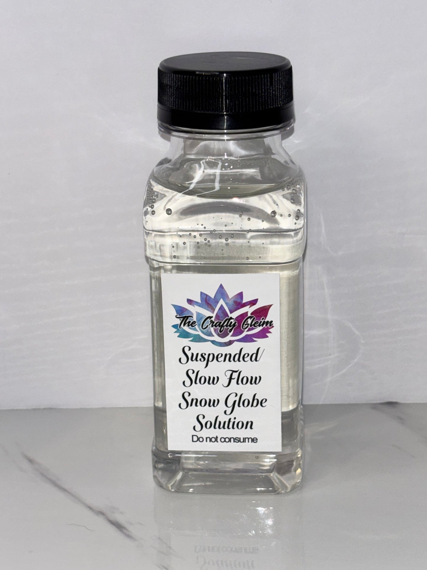 Clear slow/suspended solution