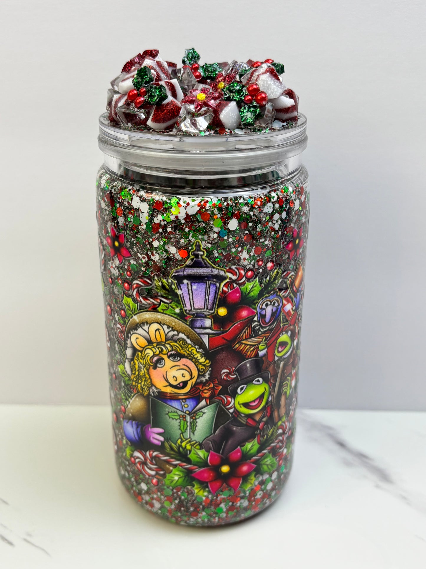 Christmas Carol snow globe cup
