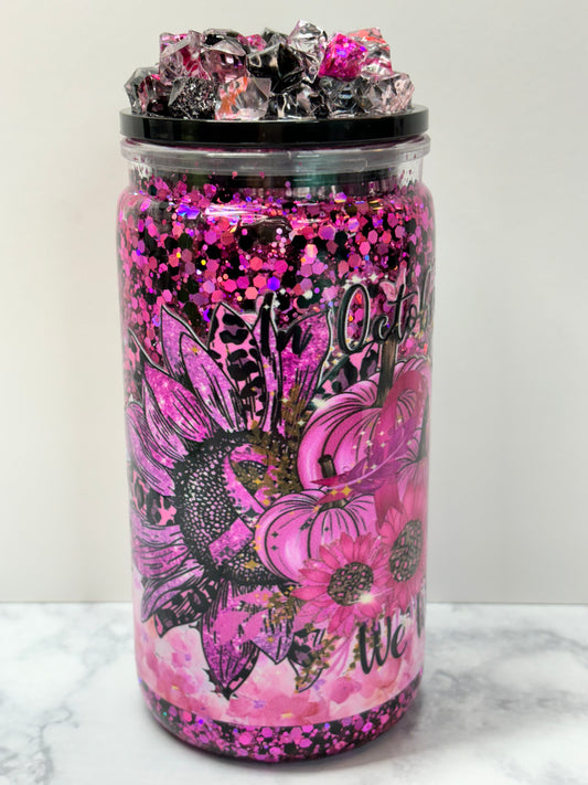 Breast Cancer Gnome snow globe.