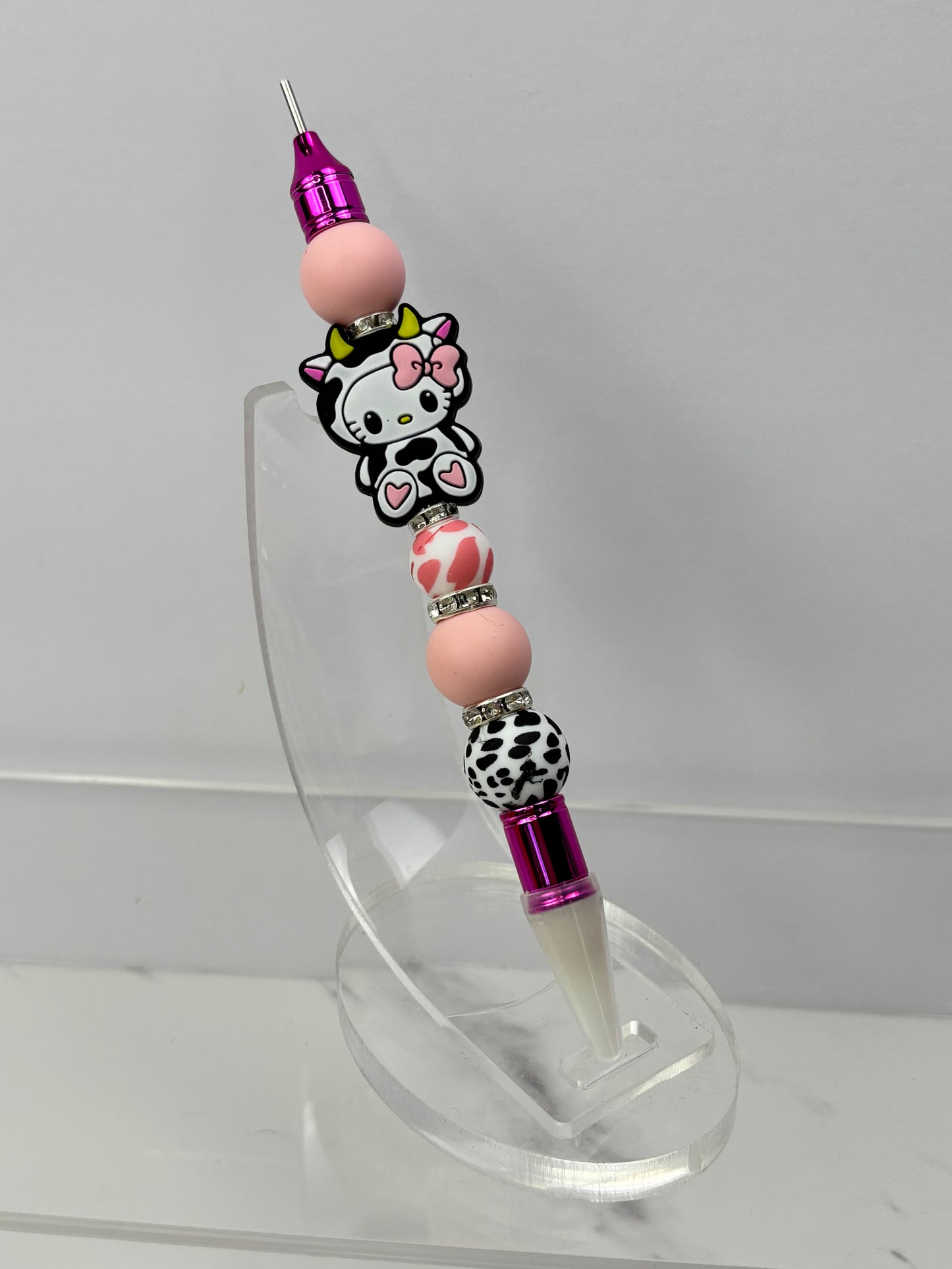 Beaded wax tool for flat back pearls.