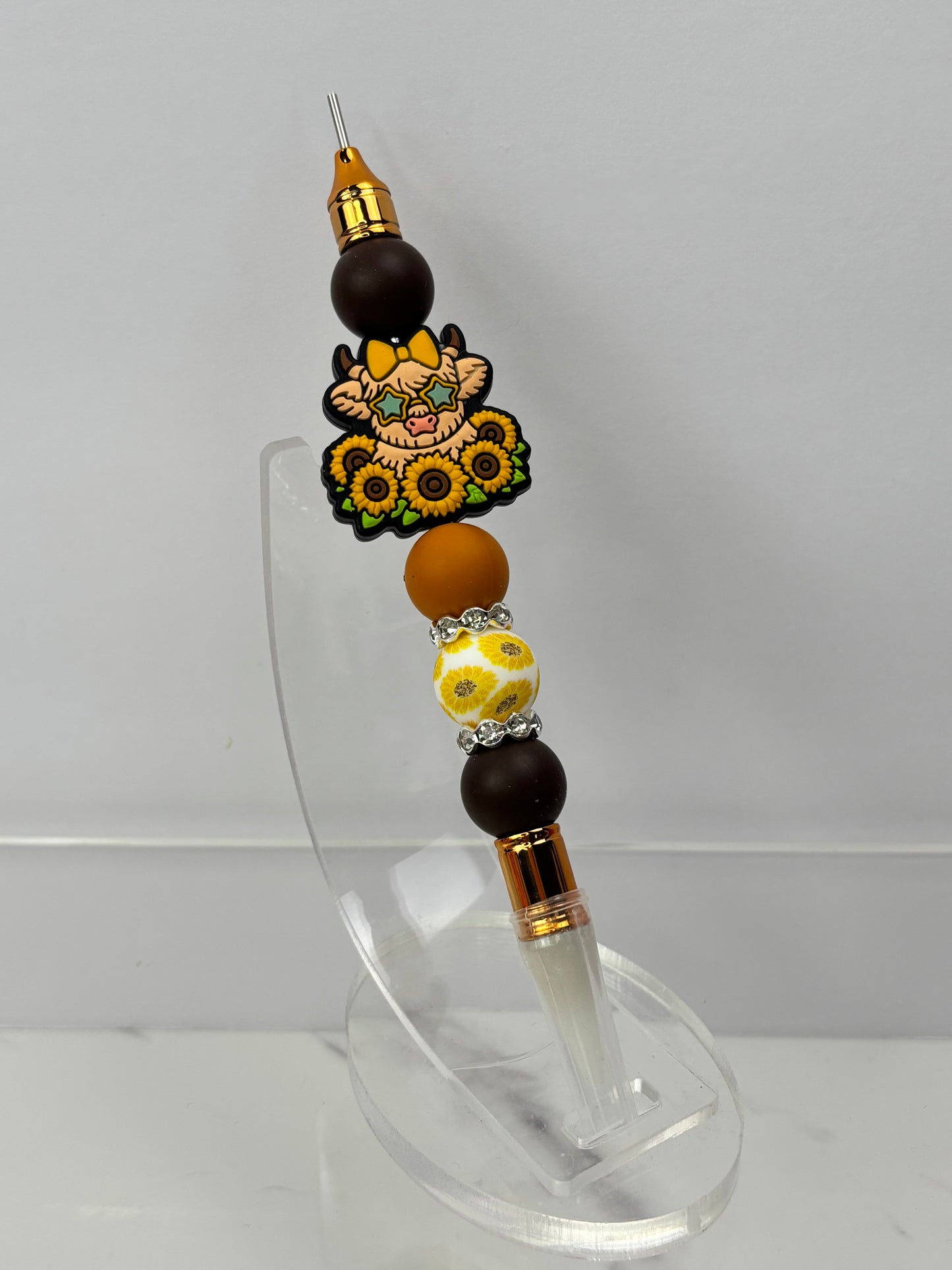 Beaded wax tool for flat back pearls.