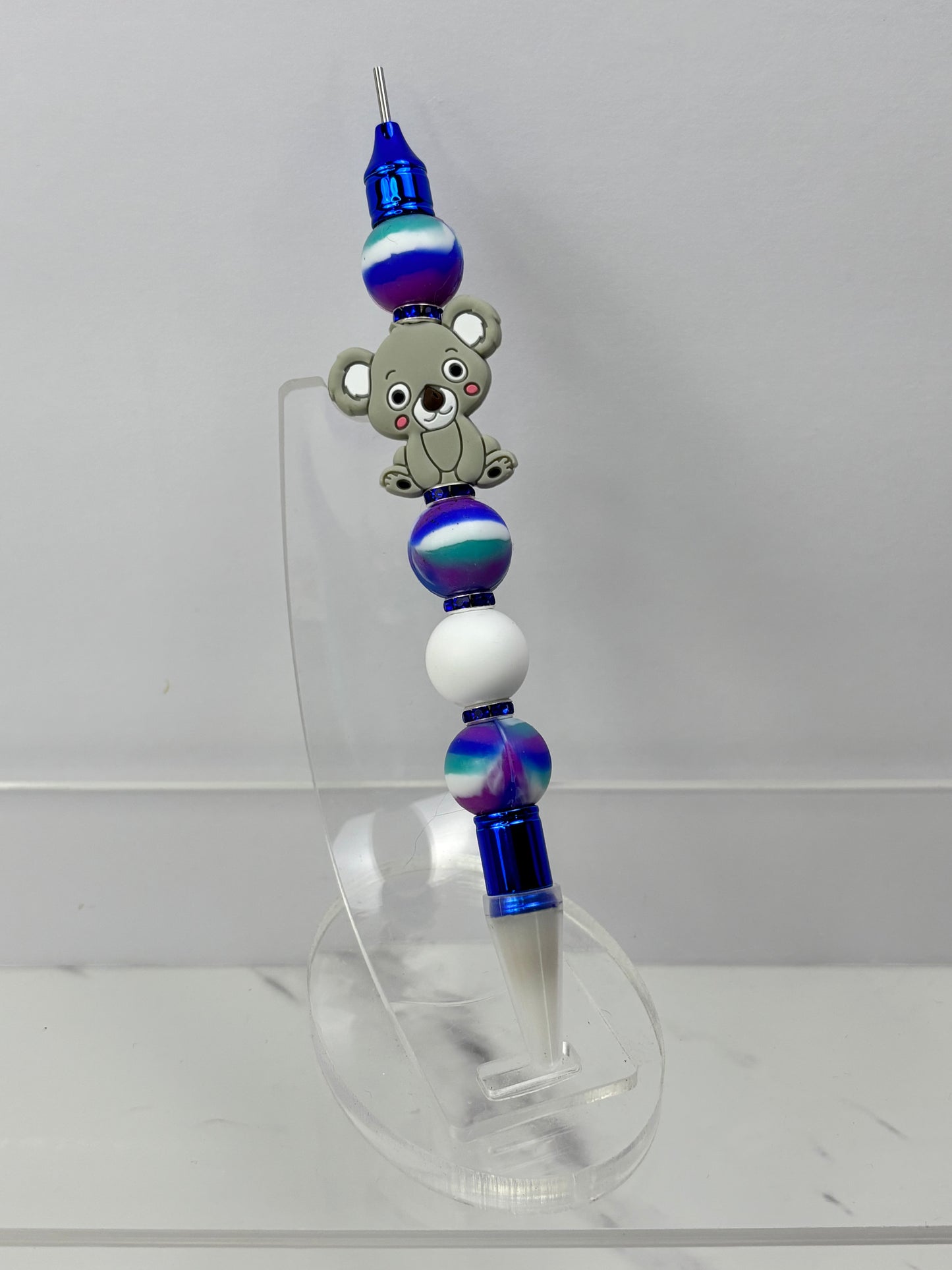 Beaded wax tool for flat back pearls.