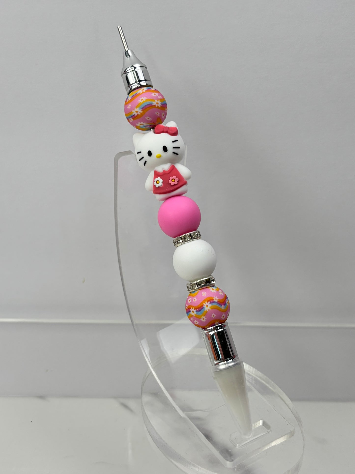 Beaded wax tool for flat back pearls.