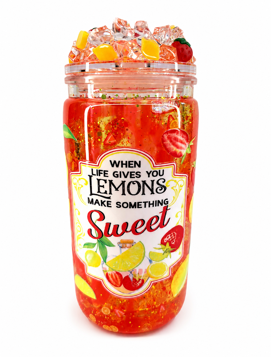 When life gives you lemons, lava snow globe cup