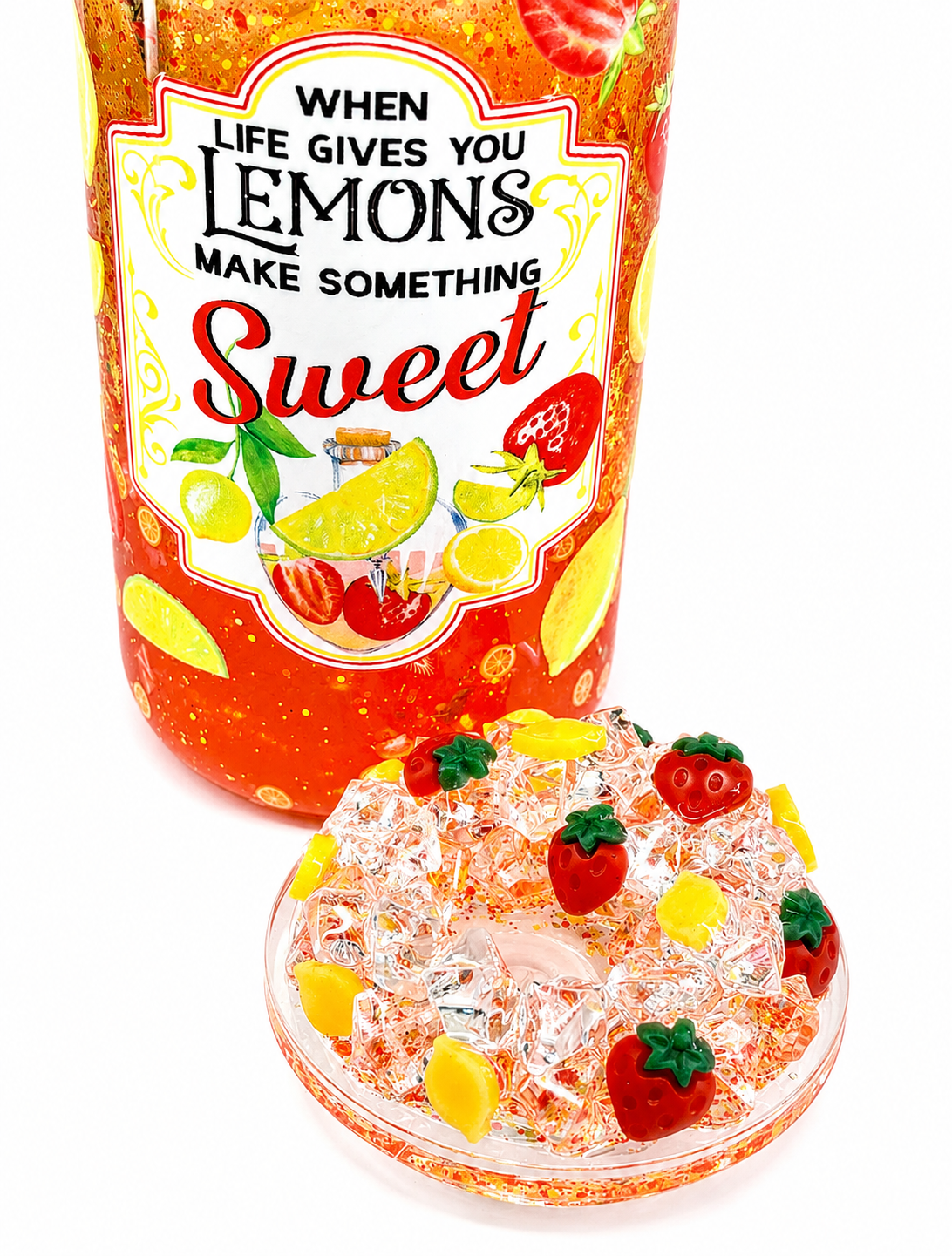 When life gives you lemons, lava snow globe cup