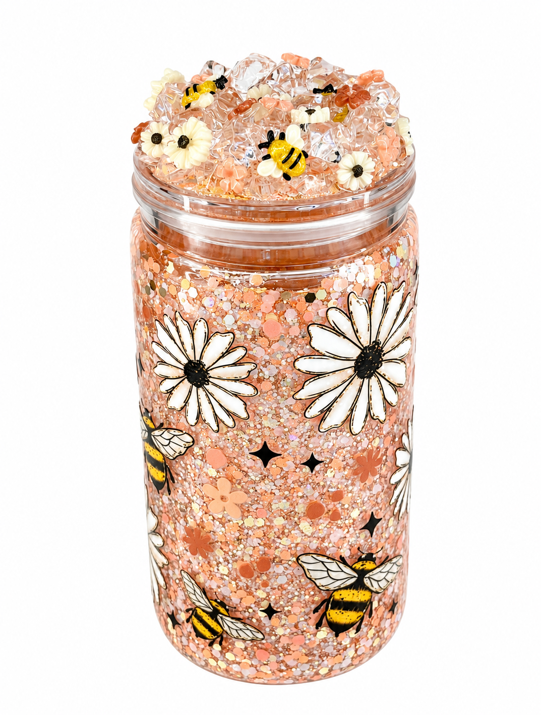 Hello Spring 16oz snow globe cup