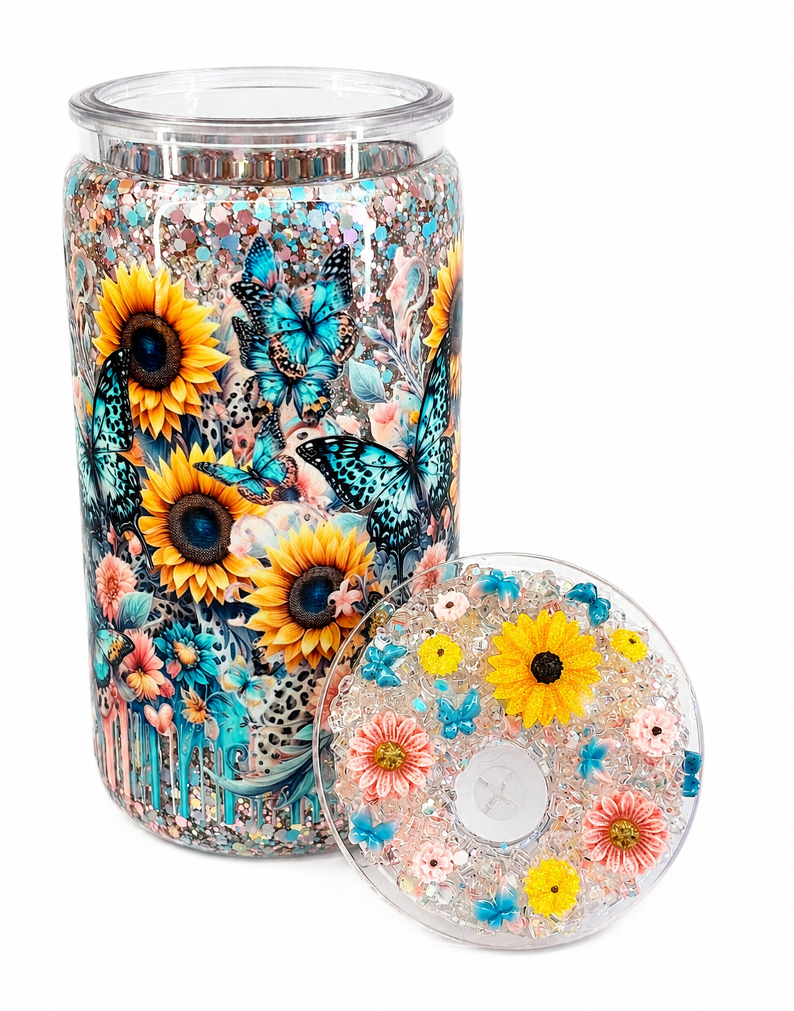 Spring bloom 16oz snow globe cup