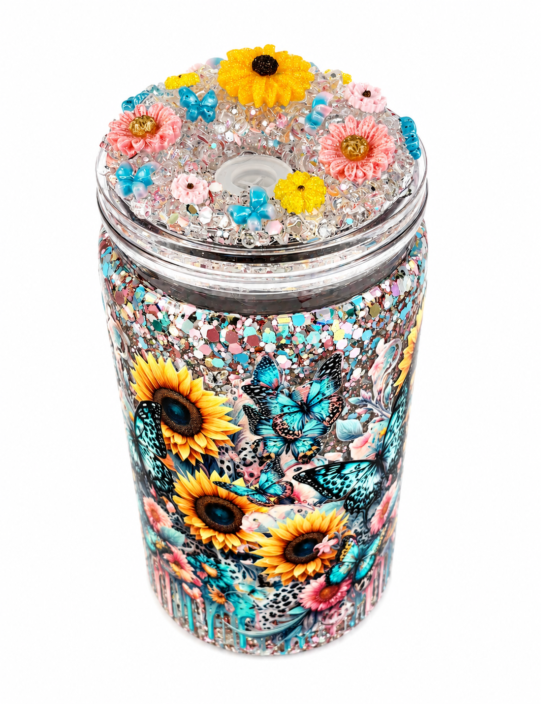 Spring bloom 16oz snow globe cup