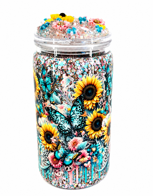 Spring bloom 16oz snow globe cup