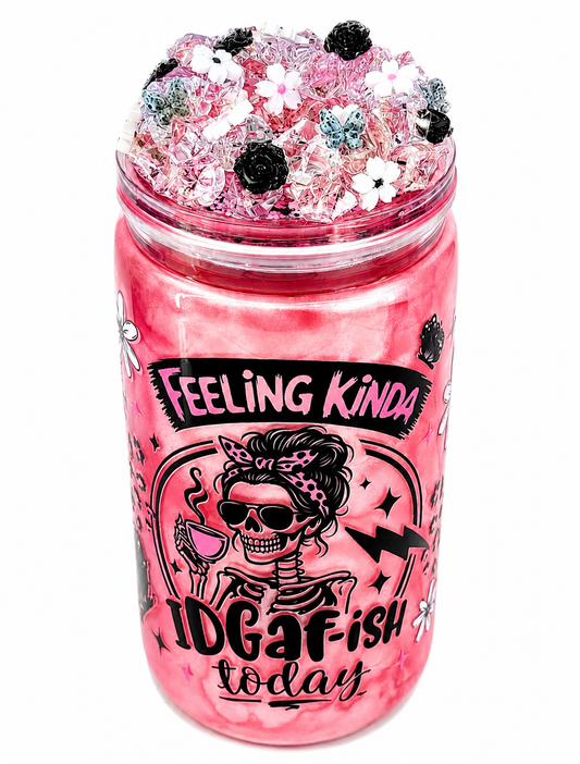 Feeling kinda IDGAF shimmer snow globe