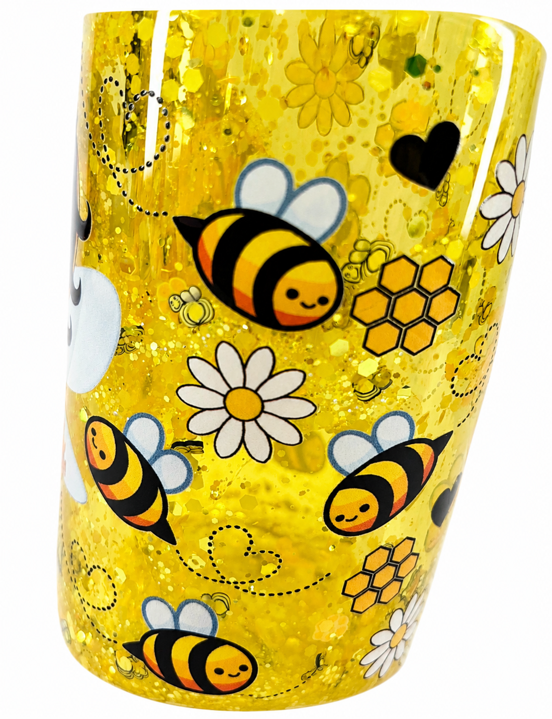 Cute little bee lava snow globe cup