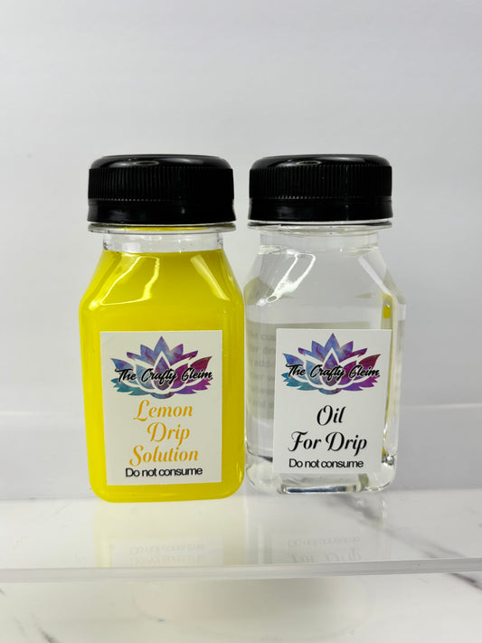 Lemon yellow lava drip solution set