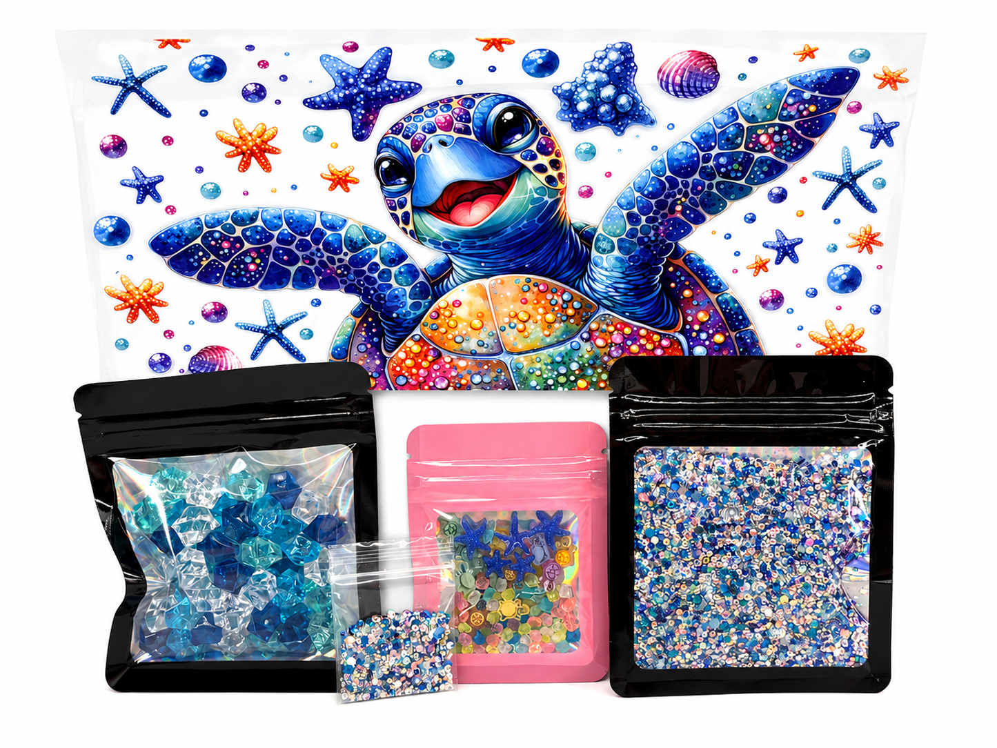 Happy Turtle glow-in-the dark snow globe kit