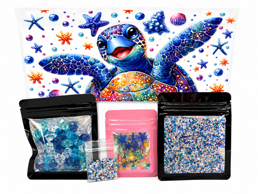 Happy Turtle glow-in-the dark snow globe kit