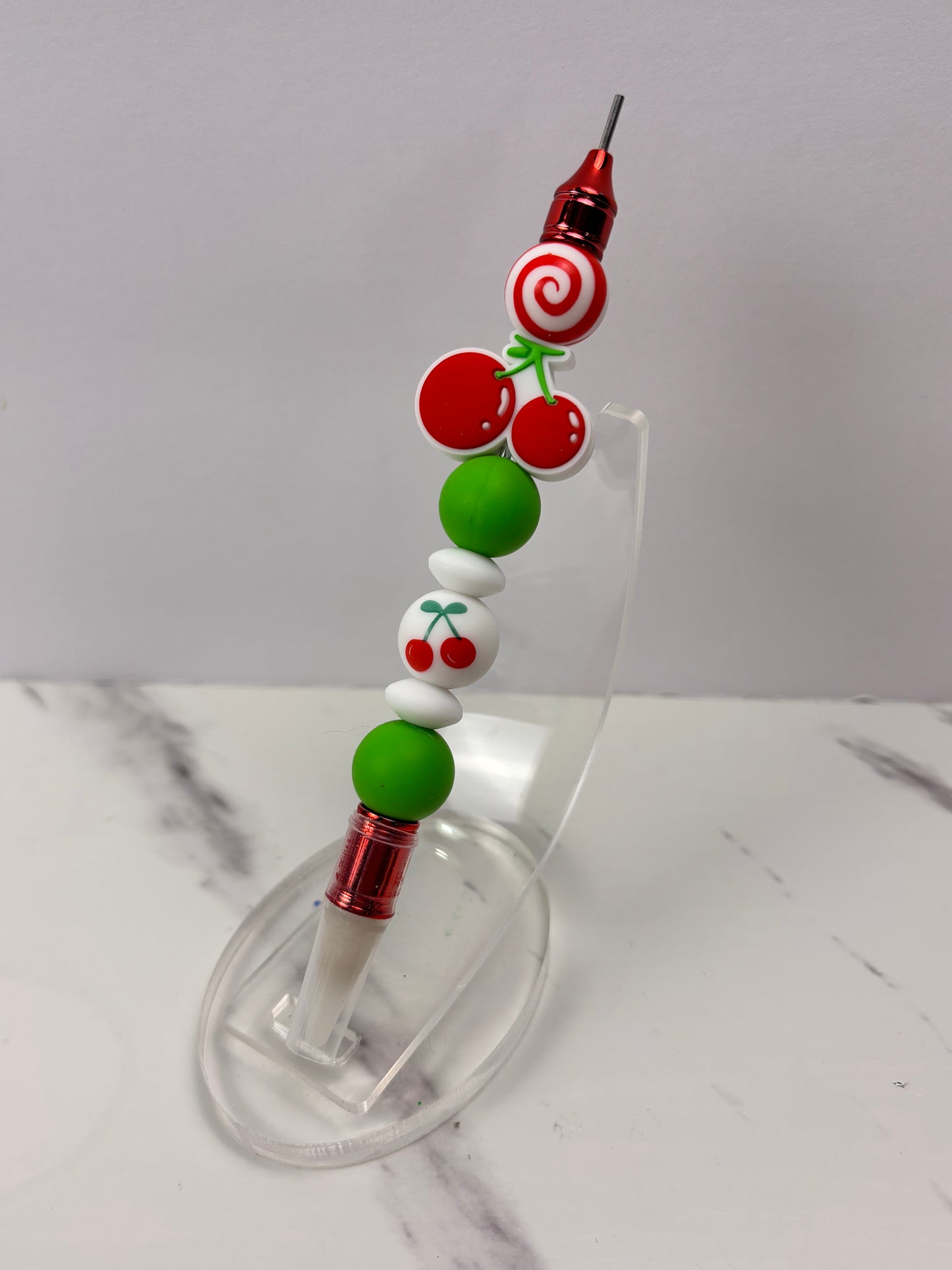 Beaded wax tool for flat back pearls.