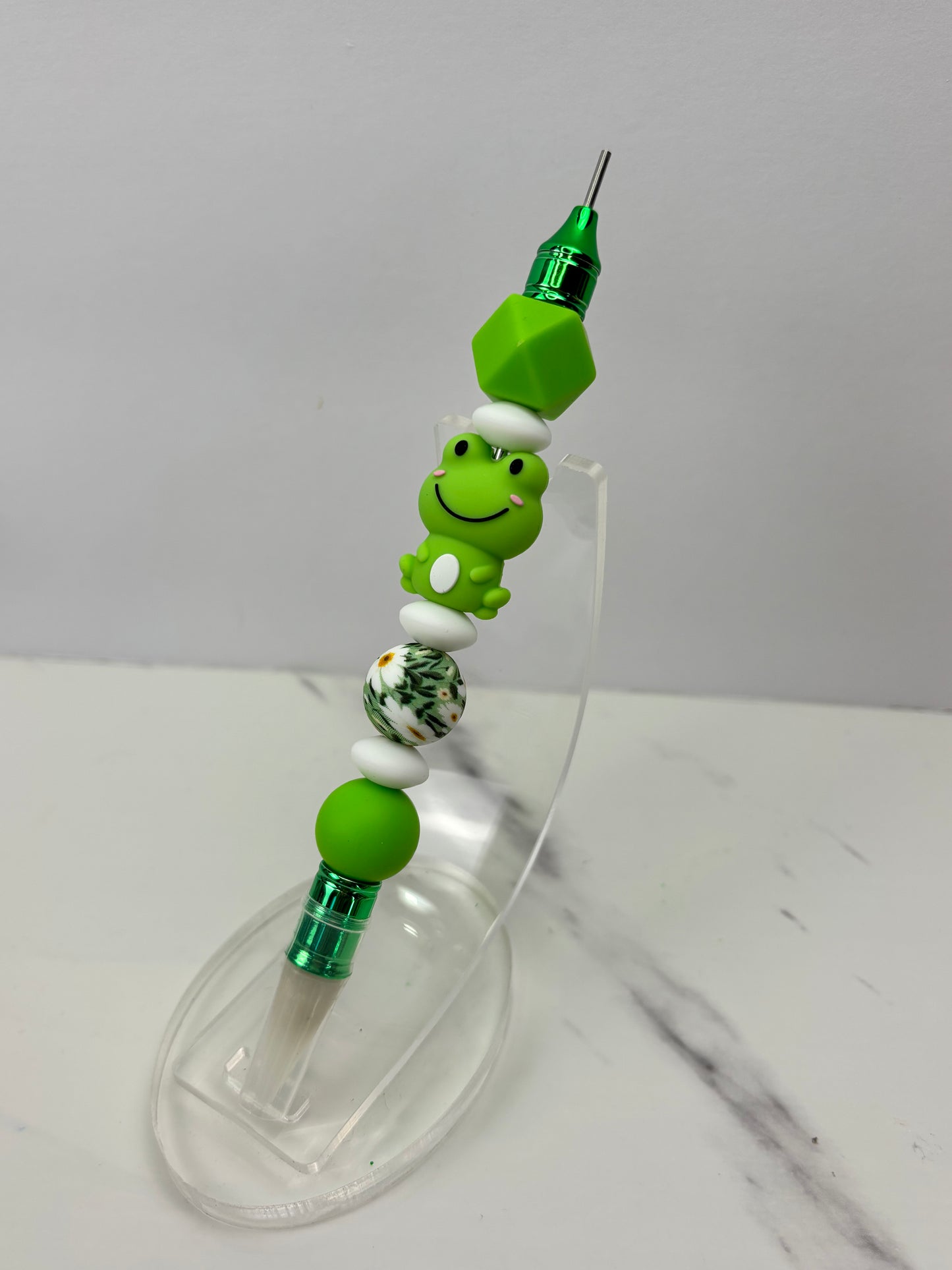 Beaded wax tool for flat back pearls.