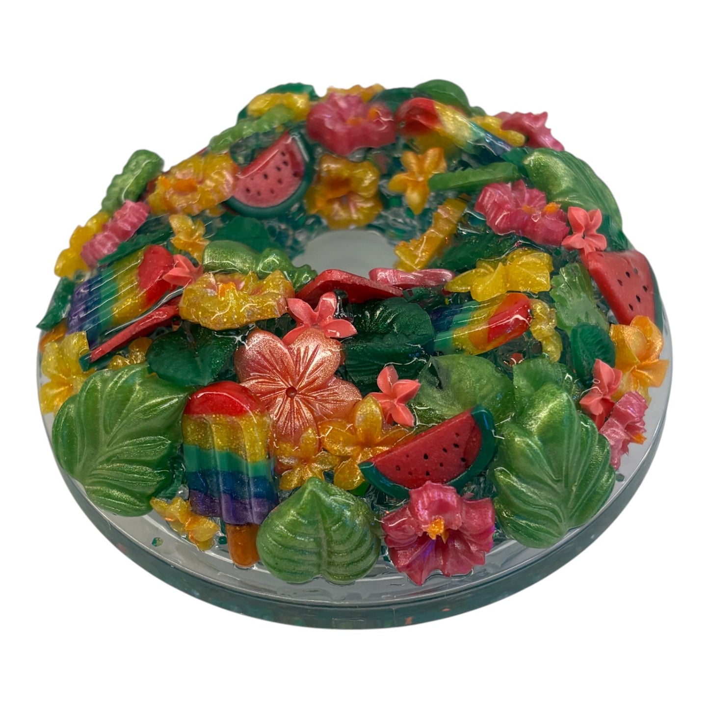 Summer vibes lava snow globe