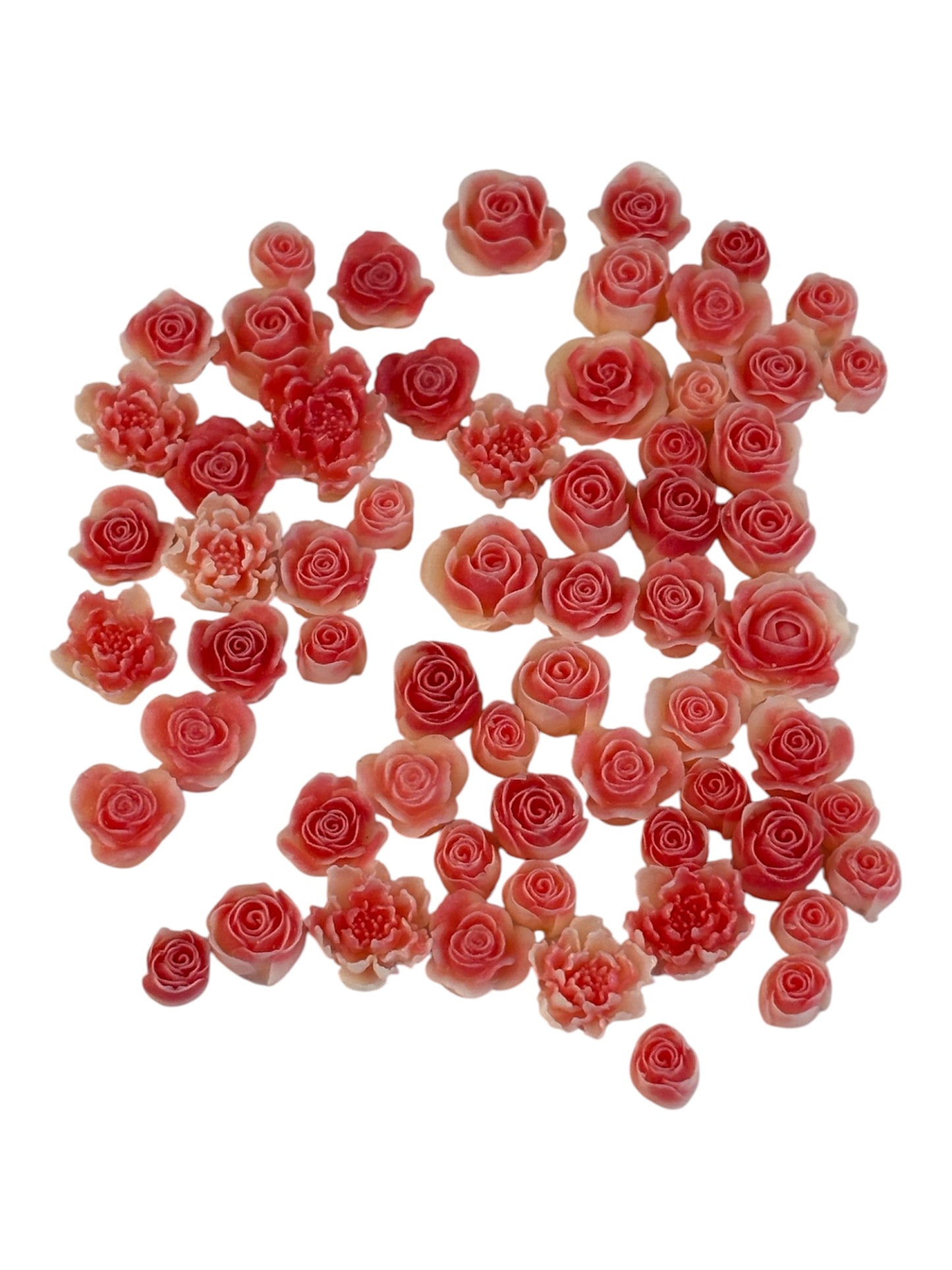 Light pink rose charms