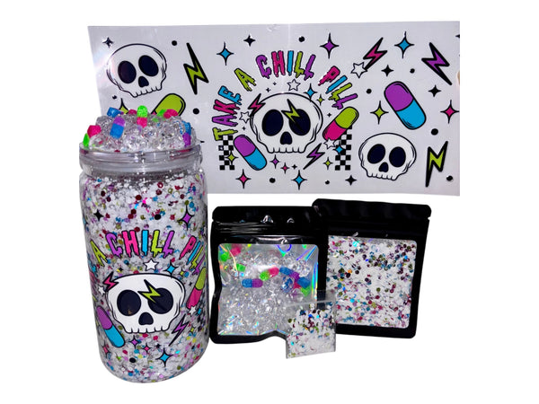 Take a chill pill snow globe kit
