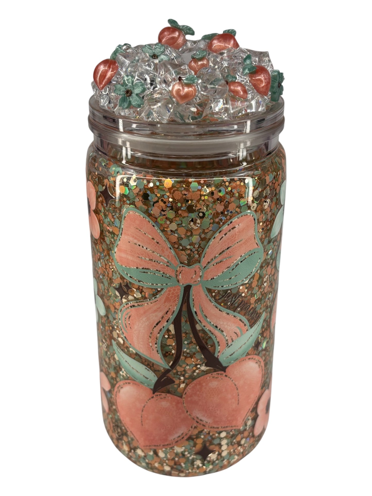 Just peachy snow Globe