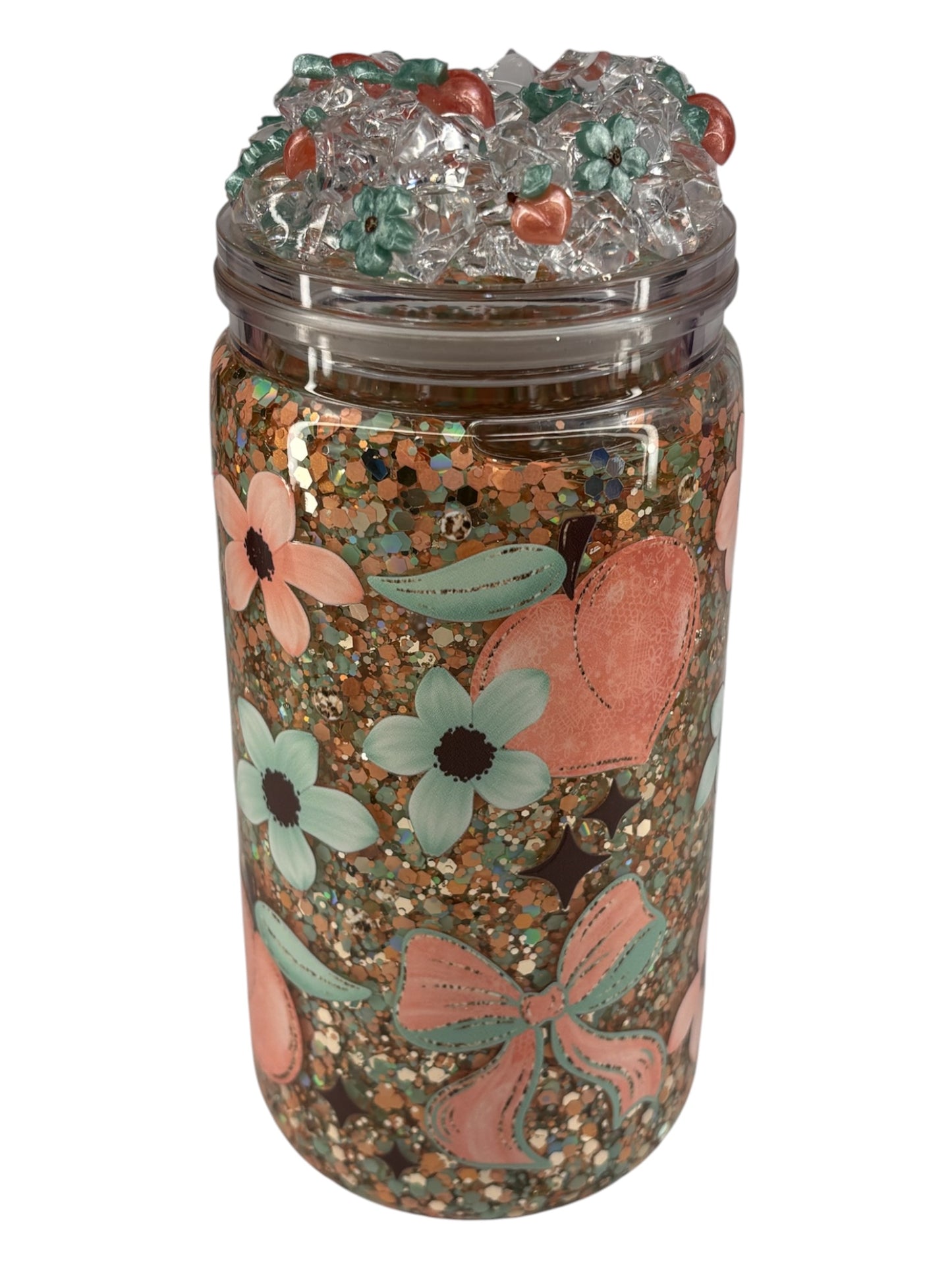 Just peachy snow Globe