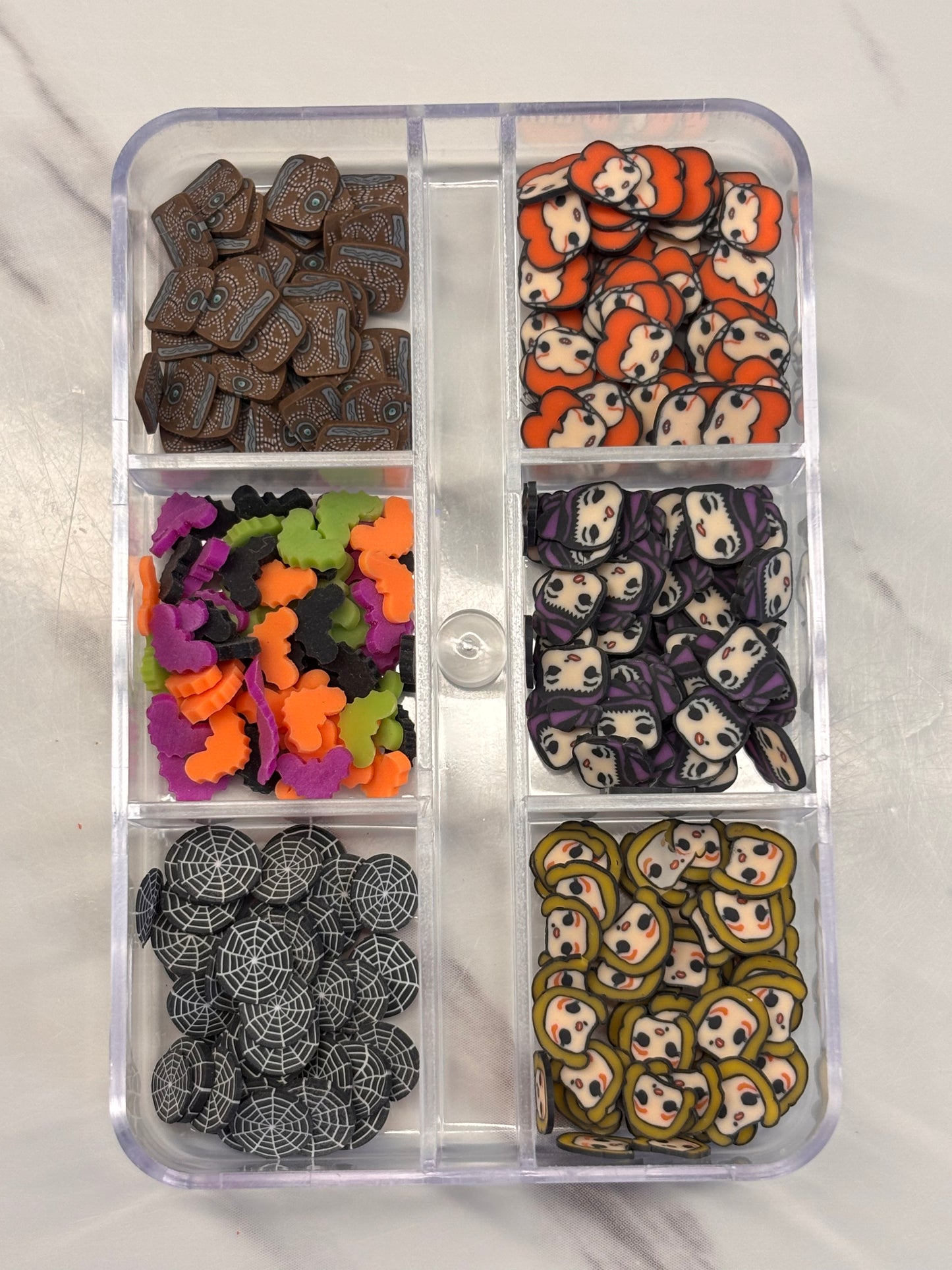 Witchy Halloween clay slice set