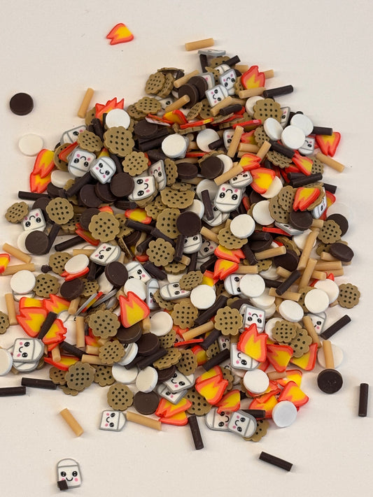Campfire s’mores Clay slice mix