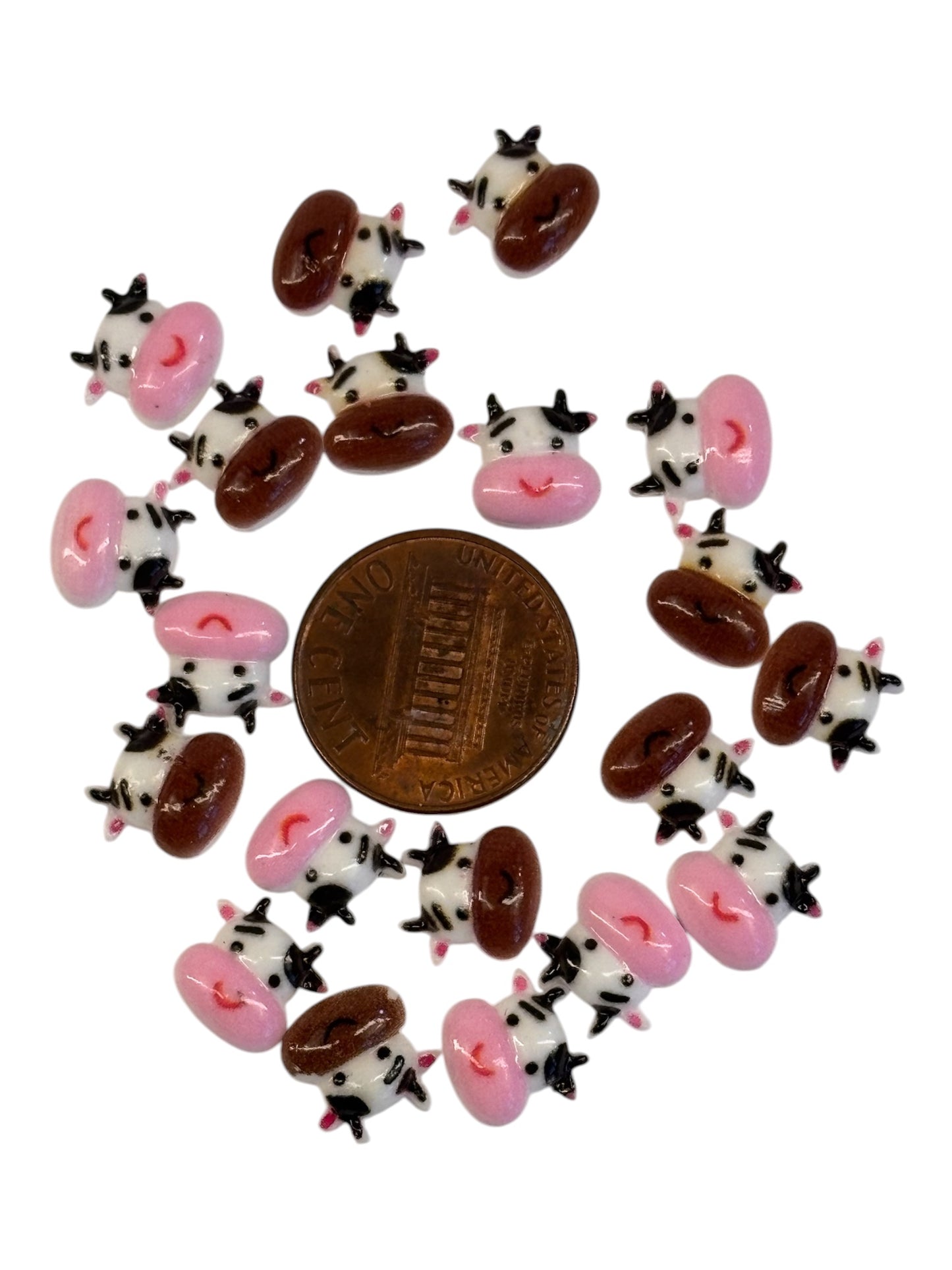 Cute cows resin charms