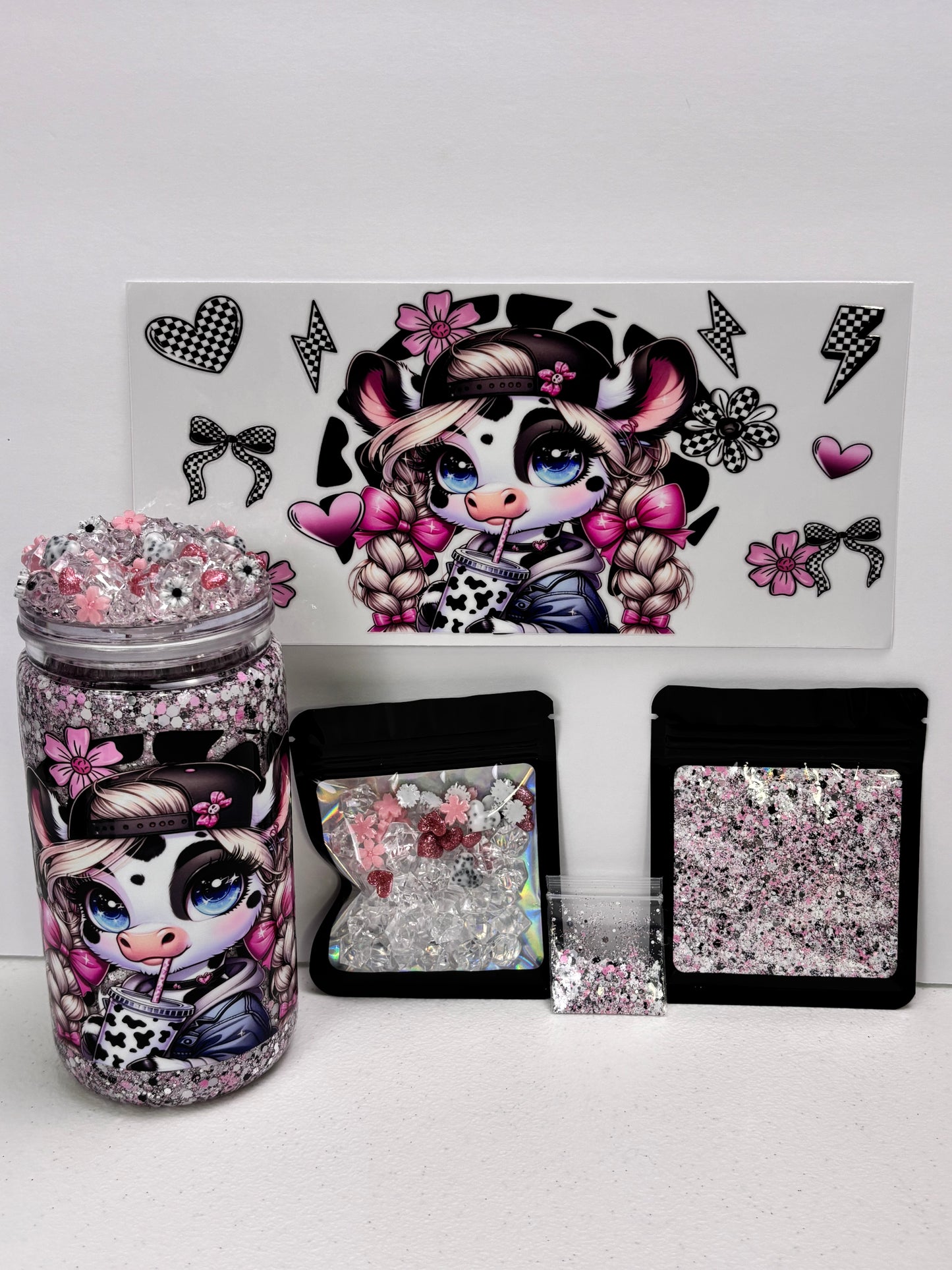 Team pink or blue snow globe kits