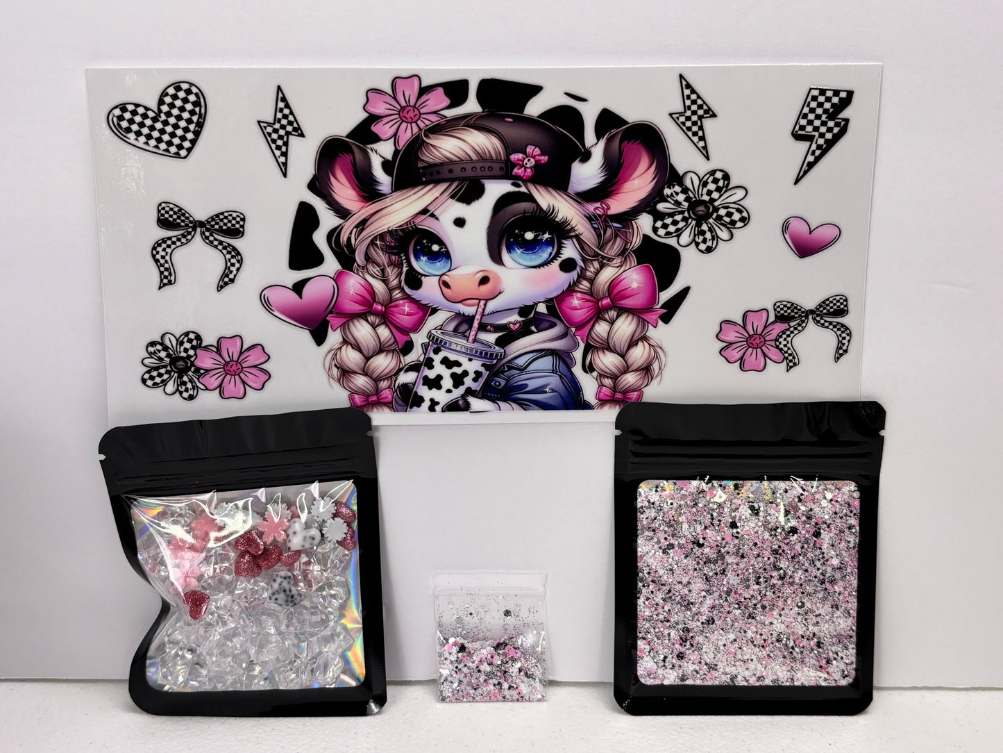 Team pink or blue snow globe kits