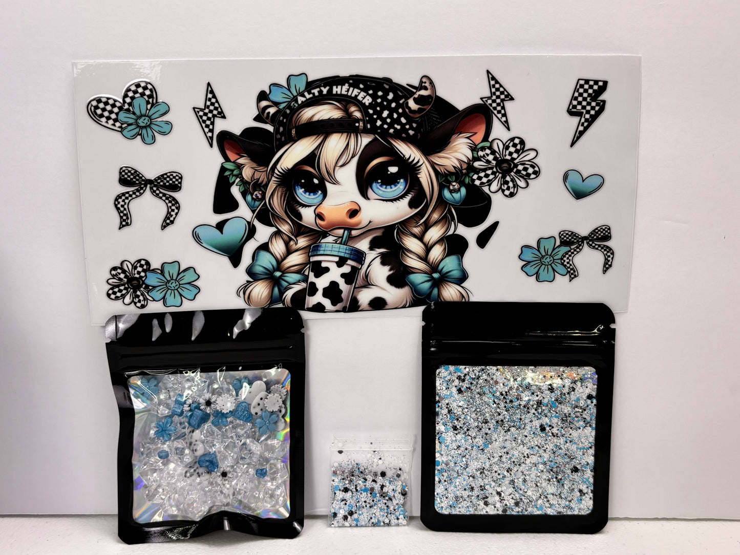 Team pink or blue snow globe kits