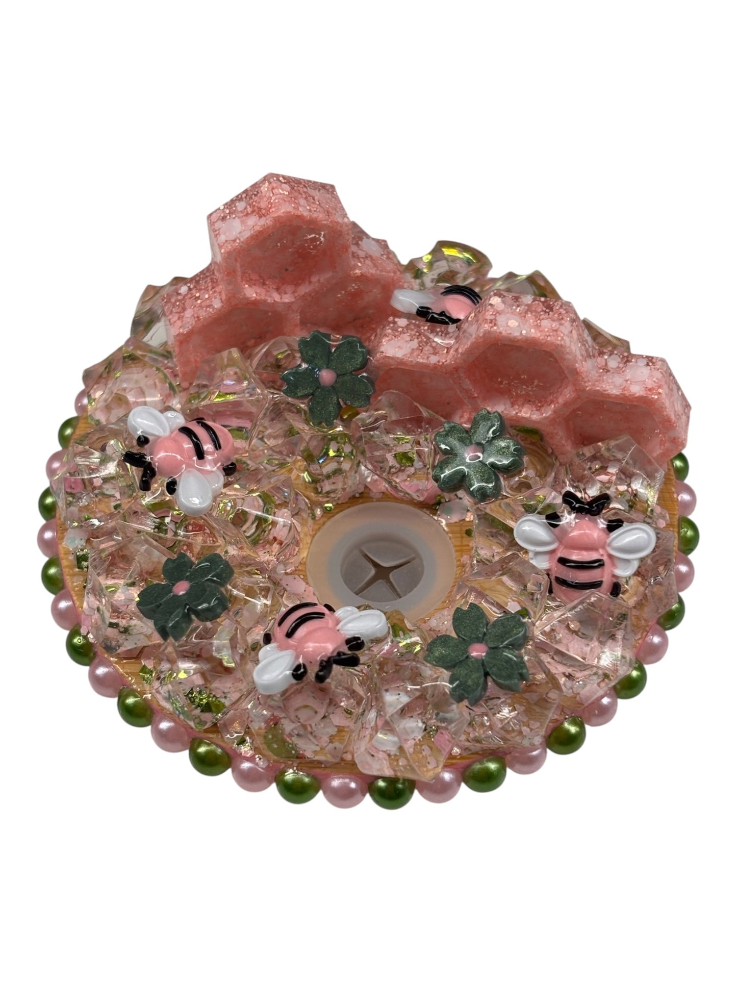 Mama honeybee glass, dry glitter mug