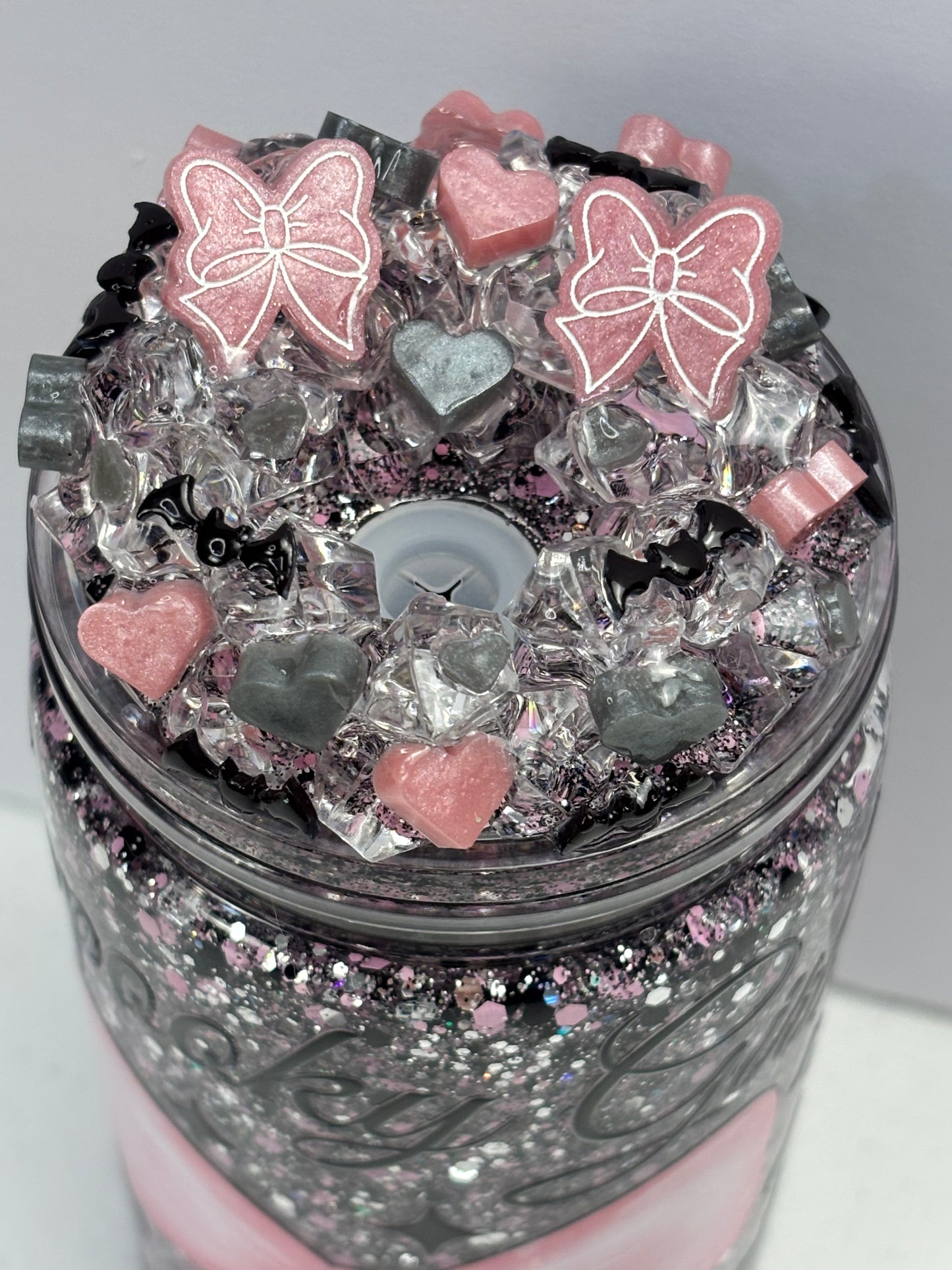 Spooky girl snow globe cup